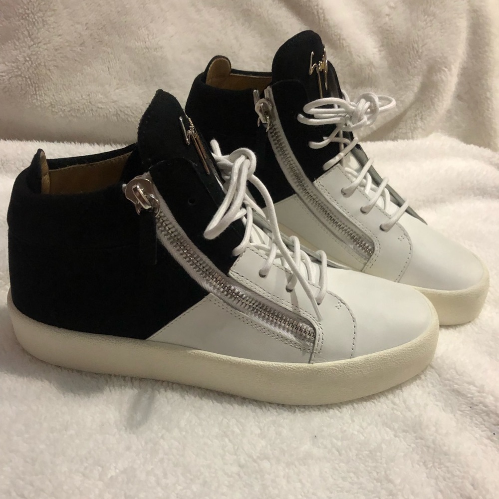 Giuseppe Zanotti Black/White May London High-Tops